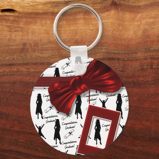Afstuderen autocadeaus voor vrouwen sleutelhanger (Voorkant)