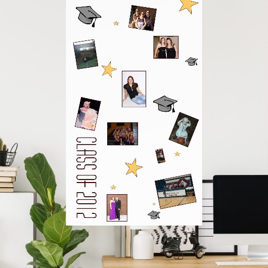 Afstuderen Autograafkaart Poster (Thuiskantoor)