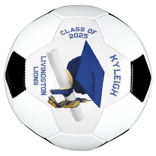 Afstuderen Autograph Voetbal - Royal Blue (Gedraaid)