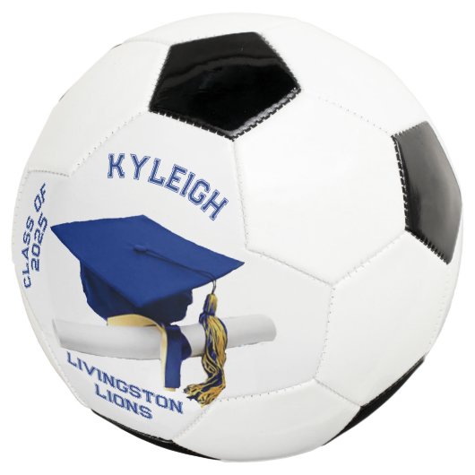Afstuderen Autograph Voetbal - Royal Blue (Drie kwart)