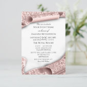 Afstuderen Bachelorette GIRL Roos Roze 3D Kaart (Staand voorkant)