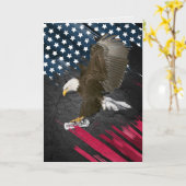Afstuderen Bald Eagle met Diploma Kaart (Gele Bloem)