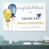 Afstuderen ballonnen spandoek (Beurs)