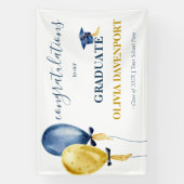 Afstuderen ballonnen spandoek (Verticaal)