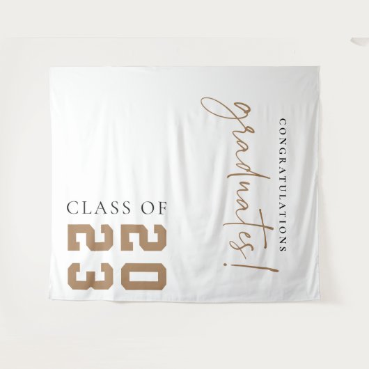 Afstuderen Banner Banner van schoolfeest Wandkleed (Voorkant (horizontaal))