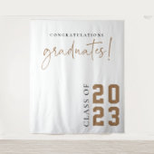 Afstuderen Banner Banner van schoolfeest Wandkleed (Voorkant)