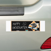 Afstuderen banner bumpersticker (On Car)