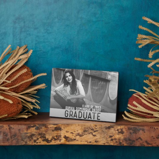 AFSTUDEREN banner Gift of Afstuderen Foto Plaque Fotoplaat (Zijkant)