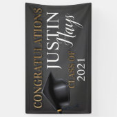 Afstuderen banner, Graduation party, afstudeerder Spandoek (Verticaal)