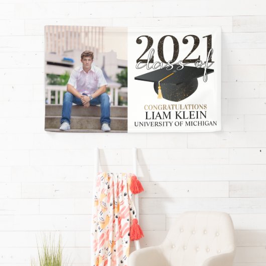 Afstuderen banner, Graduation party, afstudeerder Spandoek (Insitu)