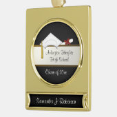 Afstuderen Banner Ornament wit Pet Verguld Banner Ornament (Links)
