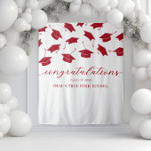 Afstuderen banner school wandkleed