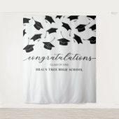 Afstuderen banner school wandkleed (Voorkant)