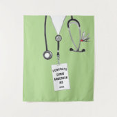 Afstuderen Banner Tapestry Medical School Doctor Wandkleed (Voorkant)