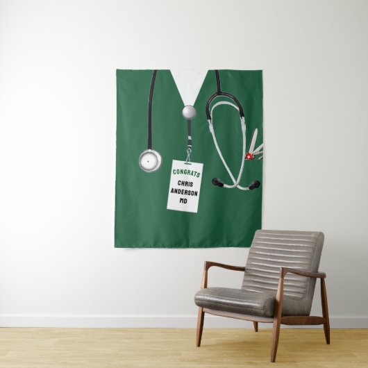 Afstuderen Banner Tapestry Medical School Doctor Wandkleed (In situ)