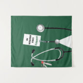 Afstuderen Banner Tapestry Medical School Doctor Wandkleed (Voorkant (horizontaal))