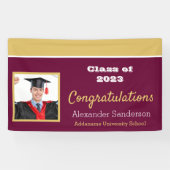 Afstuderen Banner van Bourgogne en Gold Gefelicite (Horizontaal)