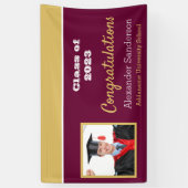 Afstuderen Banner van Bourgogne en Gold Gefelicite (Verticaal)