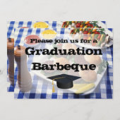 Afstuderen Barbeque, Burgers on Table Personalized Kaart (Voorkant / Achterkant)