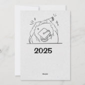 Afstuderen Bash – Elegant Custom Invite Feestdagenkaart (Achterkant)