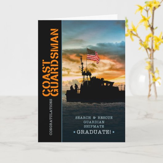 Afstuderen basisopleiding kustwacht kaart (Gele Bloem)