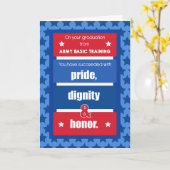 Afstuderen Basisopleiding leger Gefeliciteerd Red Kaart (Gele Bloem)