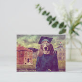 Afstuderen Basset-Briefkaart Aankondigingskaart (Staand voorkant)