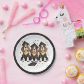 Afstuderen Basset Hound Dogs Papieren Bordje (Feest)