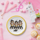 Afstuderen Basset Hound Dogs Papieren Bordje (Feest)