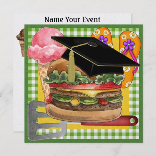 Afstuderen BBQ #2! SRF Kaart (Voorkant / Achterkant)