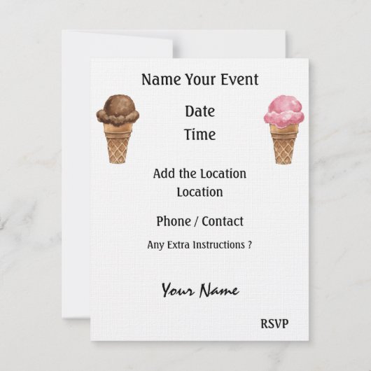 Afstuderen BBQ - Cookout Party - SRF Kaart (Achterkant)