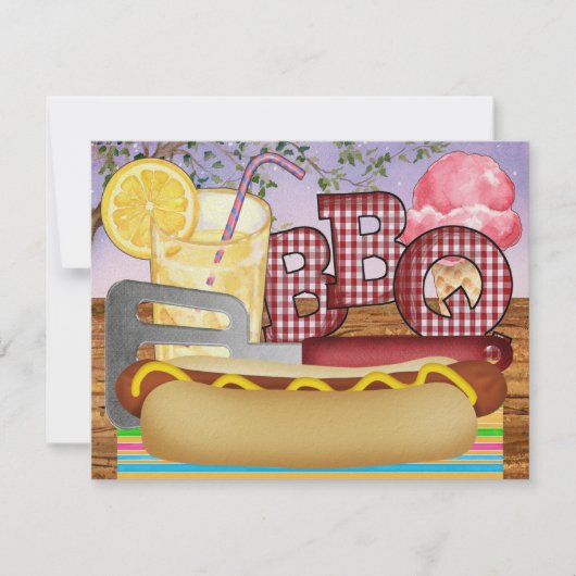 Afstuderen BBQ - Cookout Party - SRF Kaart (Voorkant)