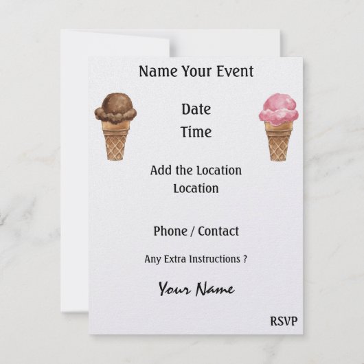 Afstuderen BBQ - Cookout Party - SRF Kaart (Achterkant)