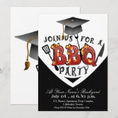 Afstuderen BBQ-feestuitnodigingen Kaart (Voorkant / Achterkant)