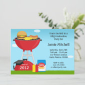 Afstuderen BBQ Party Invitation Class of 2013 Kaart (Staand voorkant)