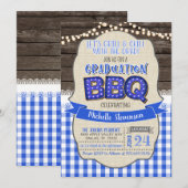 Afstuderen BBQ Party Invitation - Grill & Chill BG Kaart (Voorkant / Achterkant)