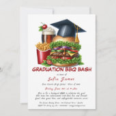 Afstuderen BBQ Party Uitnodiging | Backyard Cookou (Voorkant)