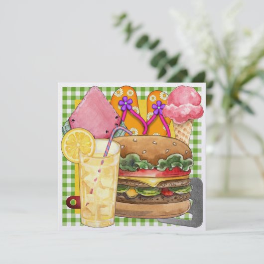 Afstuderen BBQ! SRF Kaart (Staand voorkant)