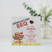 Afstuderen BBQ Uitnodiging (Staand voorkant)