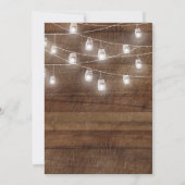 Afstuderen BBQ Uitnodiging Hout Rustieke kaart (Achterkant)