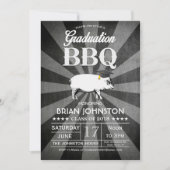 Afstuderen BBQ-uitnodigingen (Chalkboard) Kaart (Voorkant)
