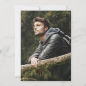 Afstuderen BBQ-uitnodigingen (Grill & Wood) Kaart (Achterkant)