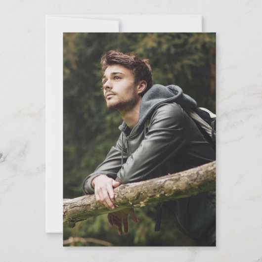 Afstuderen BBQ Uitnodigingen - Hoge Vintage (Achterkant)