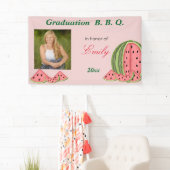 Afstuderen, BBQ, Watermeloen, Plezier, Aangepast Spandoek (Insitu)