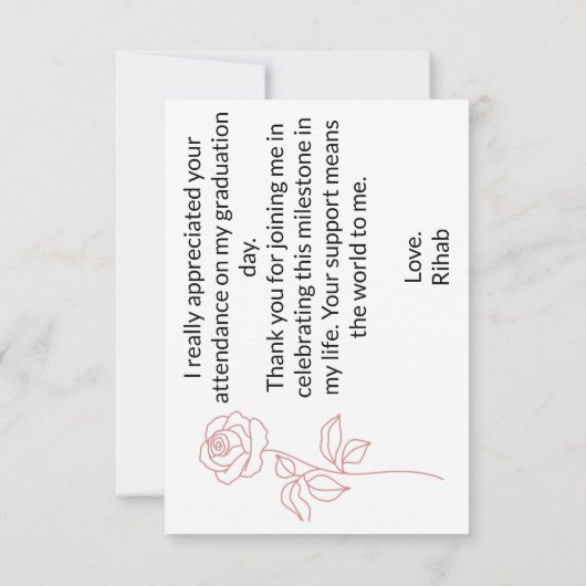 Afstuderen Bedankkaart (Achterkant)