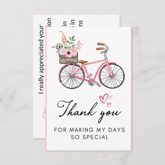 Afstuderen Bedankkaart (Voorkant / Achterkant)