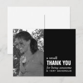 Afstuderen bedankkaart - Foto Grappig! Briefkaart (Voorkant / Achterkant)