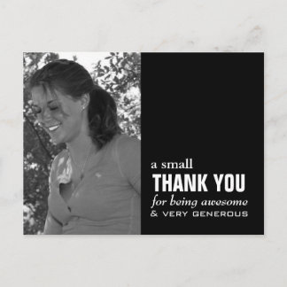 Afstuderen bedankkaart - Foto Grappig! Briefkaart