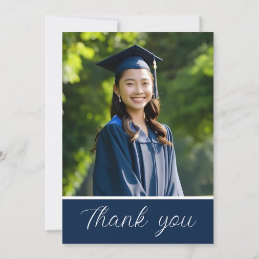 Afstuderen Bedankt - aangepaste fotokaart Kaart (Voorkant)