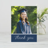 Afstuderen Bedankt - aangepaste fotokaart Kaart (Staand voorkant)